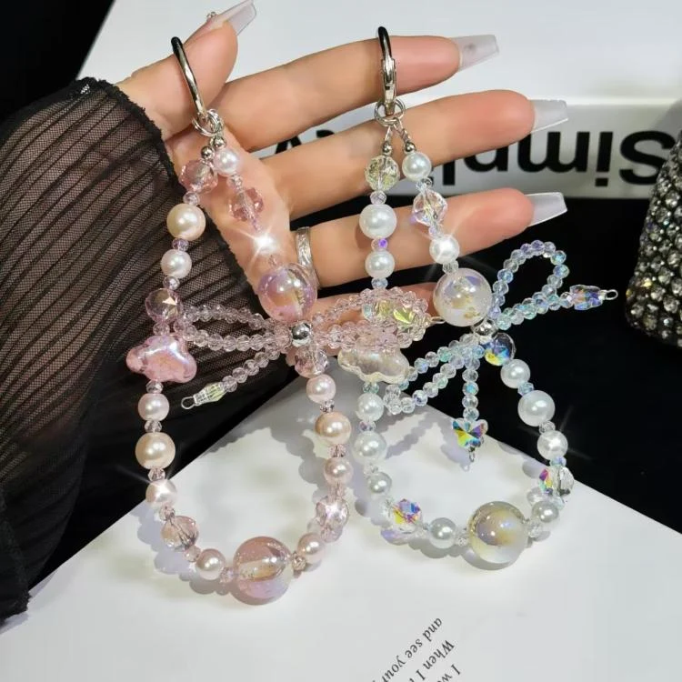 SYA0028919_B2.webp Luminous Clouds Gold Pobeads Bow Crystal Phone Chain - Image 3