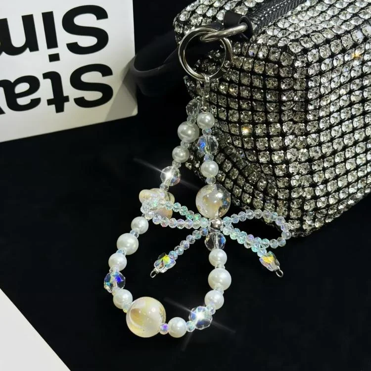 SYA0028919_B4.webp Luminous Clouds Gold Pobeads Bow Crystal Phone Chain - Image 5