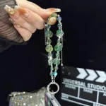 Camellia Crystal Mobile Phone Chain - Image 6
