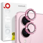 NORTHJO 1 Set Camera Lens Protector Glitter Metal Ring Film, For Samsung Galaxy S25 Edge 5G
