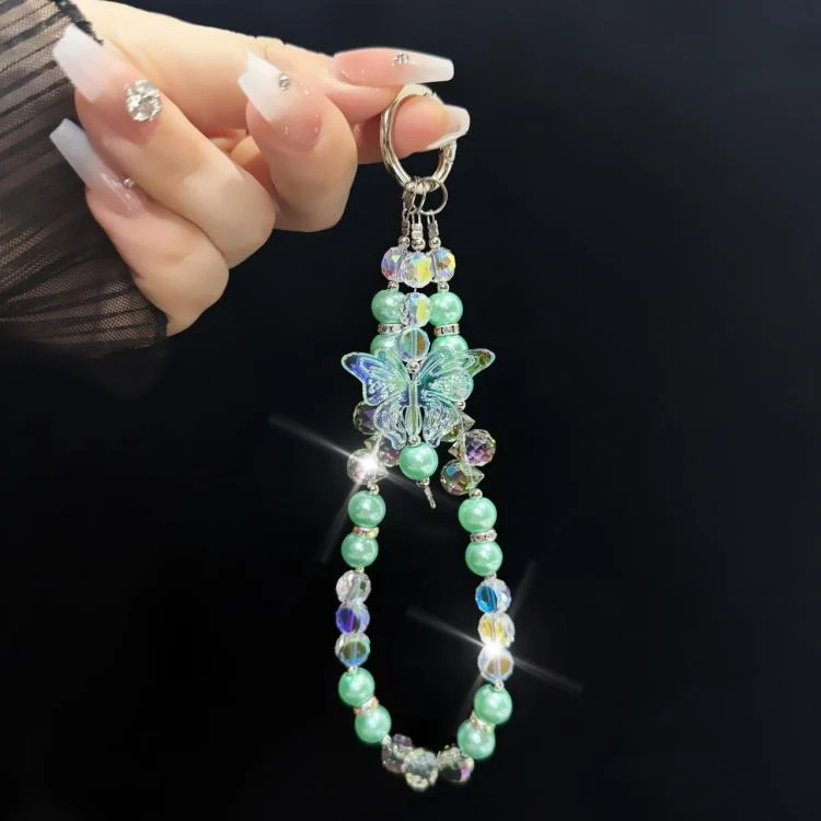 SYA0029168_B5.webp Three-Color Crystal Butterfly Pearl Mobile Phone Chain - Image 6