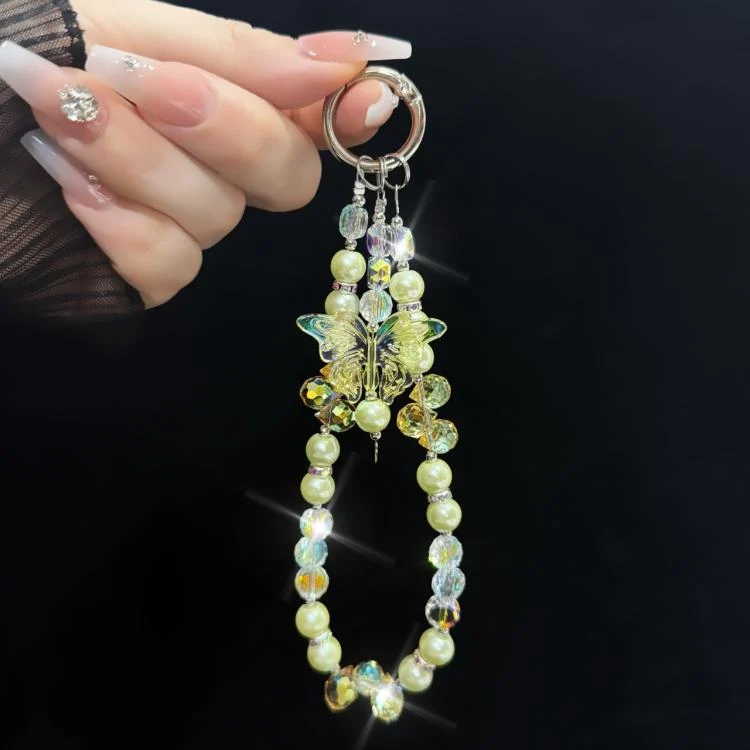 SYA0029168_B6.webp Three-Color Crystal Butterfly Pearl Mobile Phone Chain - Image 7