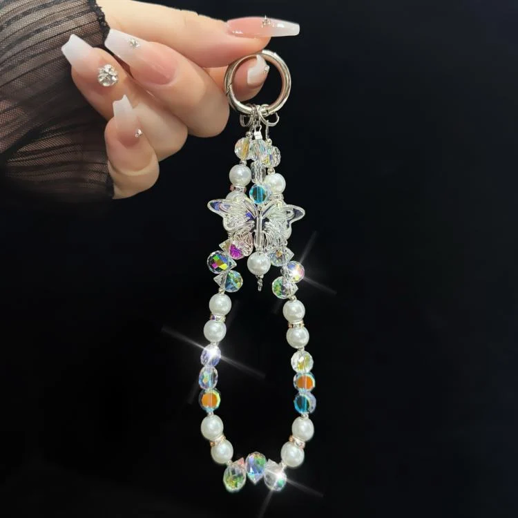 SYA0029168_B7.webp Three-Color Crystal Butterfly Pearl Mobile Phone Chain - Image 8
