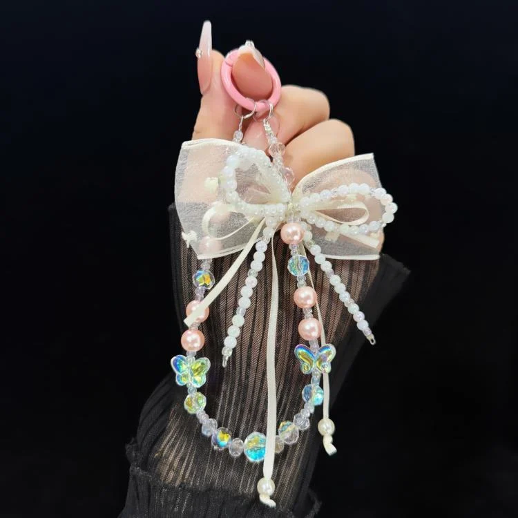 SYA0029170_B5.webp Pearl Bow Laser Butterfly Mobile Phone Chain - Image 6