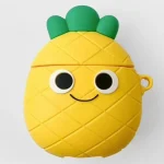 For Apple AirPods 1/2 Generation Universal Couple Avocado And Pineapple Bluetooth Headphone Protective Case, Pineapple, Avocado
