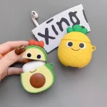 For Apple AirPods 1/2 Generation Universal Couple Avocado And Pineapple Bluetooth Headphone Protective Case, Pineapple, Avocado - Image 3