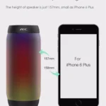 AEC BQ615 PRO Colorful LED Wireless HiFi Stereo Speaker, Combines Bluetooth + TF card player + FM radio + AUX + NFC - Image 6