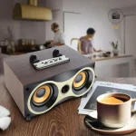 X6 Portable Wooden Wireless Speaker Subwoofer Stereo Radio FM Desktop Bluetooth Speakers - Image 7
