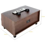 X6 Portable Wooden Wireless Speaker Subwoofer Stereo Radio FM Desktop Bluetooth Speakers - Image 9