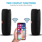 E13 Mini Portable Wireless Bluetooth Speaker Stereo Speakerphone Radio Music Subwoofer Column Speakers with TF FM, RED, BLUE, BLACK - Image 4