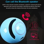 T&G A18 Ball Bluetooth Speaker with LED Light Portable Wireless Mini Speaker Mobile Music MP3 Subwoofer Support TF, BLACK, BLUE, PINK, WHITE - Image 7