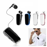 K39 Wireless Bluetooth Headset CSR DSP chip In-Ear Vibrating Alert Wear Clip Hands Free Earphone, BLACK, WHITE, BLUE, ROSE RED - Image 2