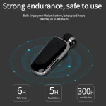 K39 Wireless Bluetooth Headset CSR DSP chip In-Ear Vibrating Alert Wear Clip Hands Free Earphone, BLACK, WHITE, BLUE, ROSE RED - Image 6