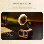 Retro Wood Portable Mini Bluetooth Speaker Wireless Loudspeaker Outdoor Speaker Sound System TF FM Radio Music Subwoofer - Image 4