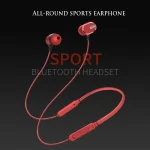 DM-22 Magnetic Bluetooth Earphone DM-22 Neckband Sport headset with Mic Wireless Handsfree Earphoness - Image 4