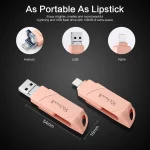 Richwell  DXZ64 USB Flash  Disk 64G 3 in 1  Micro USB + 8 Pin + USB 3.0 Compatible IPhone & IOS - Image 2