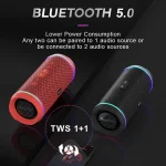 Oneder V10 Bluetooth 5.0 Color Dual LED lights, TWS Connection Function, 10W Stereo CD Quality，Support TF Card & USB Drive & AUX & FM - Image 6