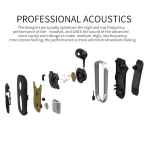 K36 Stereo Wireless Bluetooth Headset Calls Remind Vibration Wear Clip Driver Auriculares Earphone - Image 4