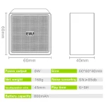 EWA A105 High Hidelity Bluetooth Speaker, Small Size High  Power Bass, TWS Bluetooth Technology Support TF - Image 13