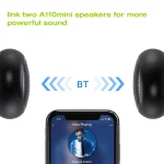 EWA A110mini High Hidelity Bluetooth Speaker Small Size High Power Bass, TWS Bluetooth Technology, Support TF - Image 3