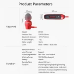 BT315 Sport Bluetooth Headset Wireless Stereo Earphone Bluetooth 4.1 Earpiece With Mic Sport Bass Magnetic Necklace Earpiece - Image 20