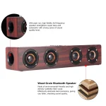 W8 Bluetooth 4.2 Speaker Four Louderspeakers Super Bass Subwoofer with Mic 3.5mm Support TF Card - Image 3