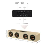 W8 Bluetooth 4.2 Speaker Four Louderspeakers Super Bass Subwoofer with Mic 3.5mm Support TF Card - Image 5