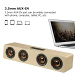 W8 Bluetooth 4.2 Speaker Four Louderspeakers Super Bass Subwoofer with Mic 3.5mm Support TF Card - Image 6