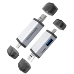 3 in 1 USB-C / Type-C + USB 2.0 + Micro USB Multifunction OTG Card Reader - Image 5