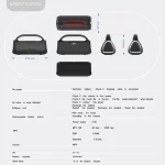 DY18 Wireless Bluetooth Speaker Portable Wireless Speaker Sound System, Support Bluetooth & AUX & TF & Radio - Image 10