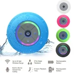 BTS-08 Wireless Bluetooth Speaker Waterproof Led FM Radio Subwoofer Bluetooth Column TF Card Suction Cup Mini Shower Speaker - Image 4