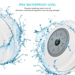 BTS-08 Wireless Bluetooth Speaker Waterproof Led FM Radio Subwoofer Bluetooth Column TF Card Suction Cup Mini Shower Speaker - Image 6