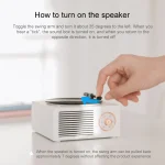 X10 Atomic Bluetooth Speakers Retro Vinyl Player Desktop Wireless Creative Multifunction Mini Stereo Speakers, X10 - Image 4