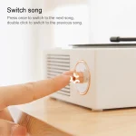 X10 Atomic Bluetooth Speakers Retro Vinyl Player Desktop Wireless Creative Multifunction Mini Stereo Speakers, X10 - Image 6