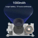 X10 Atomic Bluetooth Speakers Retro Vinyl Player Desktop Wireless Creative Multifunction Mini Stereo Speakers, X10 - Image 7