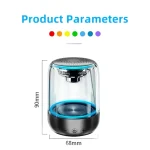 C7 Bluetooth 5.0 Speaker Transparent LED Luminous Subwoofer TWS 6D Surround HIFI Stereo Cool Audio, C7 - Image 13