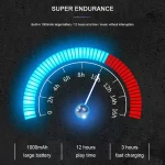 C7 Bluetooth 5.0 Speaker Transparent LED Luminous Subwoofer TWS 6D Surround HIFI Stereo Cool Audio, C7 - Image 16