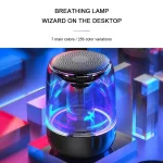 C7 Bluetooth 5.0 Speaker Transparent LED Luminous Subwoofer TWS 6D Surround HIFI Stereo Cool Audio, C7 - Image 17