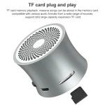 EWA A104 Bluetooth Speaker MP3 Player Portable Speaker Metallic USB Input MP3 Player Stereo Multimedia Speaker - Image 3