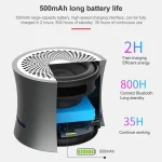 EWA A104 Bluetooth Speaker MP3 Player Portable Speaker Metallic USB Input MP3 Player Stereo Multimedia Speaker - Image 4