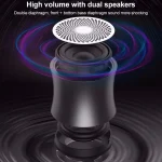 EWA A104 Bluetooth Speaker MP3 Player Portable Speaker Metallic USB Input MP3 Player Stereo Multimedia Speaker - Image 6