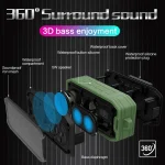 M3 Wireless Bluetooth Speakers Waterproof Portable Outdoor Loudspeaker Mini Box Speaker Support FM & TF & U Disk - Image 2