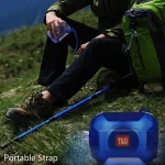 T&G TG162 LED Stereo Portable Bluetooth Speaker Mini Wireless Speaker Subwoofer - Image 7