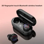 TWS Fingerprint Touch Bluetooth Headset LED Battery Display With Charging Bin - Image 3