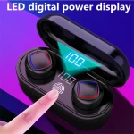 TWS Fingerprint Touch Bluetooth Headset LED Battery Display With Charging Bin - Image 4