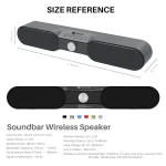 New Rixing NR4017 Portable 10W Stereo Surround Soundbar Bluetooth Speaker with Microphone - Image 6