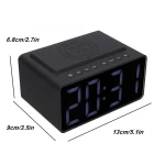 AEC BT508 Wireless Charging Bluetooth Speaker LED Alarm Clock Power Bank Three-In-One Speaker - Image 11