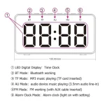 AEC BT508 Wireless Charging Bluetooth Speaker LED Alarm Clock Power Bank Three-In-One Speaker - Image 14