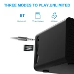 AEC BT508 Wireless Charging Bluetooth Speaker LED Alarm Clock Power Bank Three-In-One Speaker - Image 9