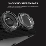 AEC BT508 Wireless Charging Bluetooth Speaker LED Alarm Clock Power Bank Three-In-One Speaker - Image 10